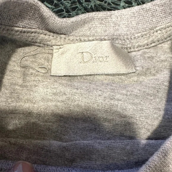 Dior Kids Gray Tee and Navy Joggers Set - Picture 2 of 6